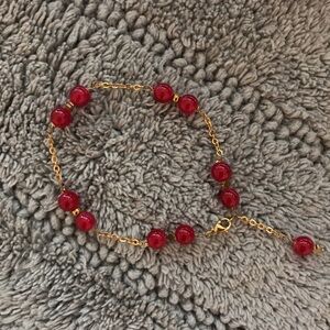 Brand new brass and beads bracelet/anklet